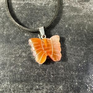 Stone Butterfly Necklace